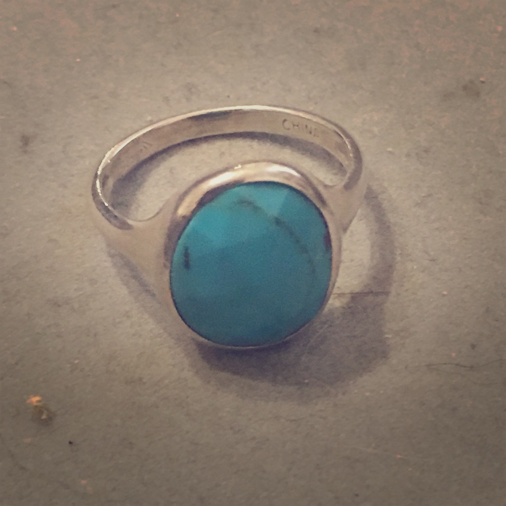 Turquoise sterling silver ring